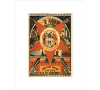 WAR RUSSIAN CIVIL REVOLUTION SOVIET UNION VINTAGE ADVERT FRAMED PRINT B12X1958