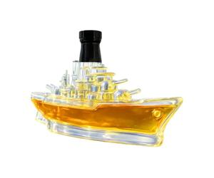 War Ship Liquor Decanter - 350ml Jar for Home, Empty Bottle for Bar Parties, Wedding Holiday Gatherings, Personal Collection of Warships