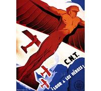 WAR SPANISH CIVIL REPUBLICAN CNT HERO FINE ART PRINT POSTER 30X40 CM 12X16 IN BB6958B