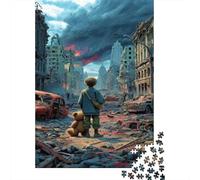 War Torn City in Ruins 1000 Piece Jigsaw Puzzles for Adults World War II Jigsaw Puzzle for Adults Fantasy & Mythology Educational Games Challenging Therapeutic Fun Multi Colour 1000pcs (75x50cm)