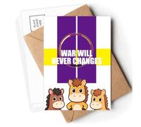 War Will Never Changes Art Deco Fashion Postcards Envelopes Cards Mailing Year Horse