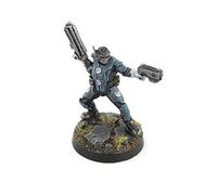 War World Gaming Futuristic Law Enforcement Officers Enforcer 2 - 28mm Heroic Scale Sci-Fi Wargame Miniatures Figures Model Painting Minis Police Enforcer Wargaming
