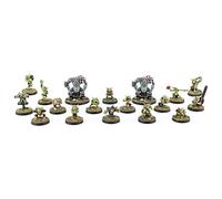 War World Gaming Gutrot Greenskins Full Team & Special Star Players - 28mm Scale Fantasy Football Miniature Mini Figure Goblin for Blood Bowl Paintable Collectible Painting
