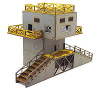 War World Gaming Industry of War Defensive Power Service Tower - Pre-Painted- 28mm Wargaming Terrain Model Diorama Scenery Sci-Fi Battle Tabletop Warfare Destroyed Wargame
