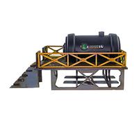 War World Gaming Industry of War Fuel Storage Terminal - Pre-Painted - 28mm Wargaming Terrain Model Diorama Scenery Sci-Fi Battle Tabletop Warfare Destroyed Wargame