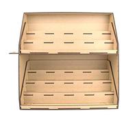 War World Gaming MDF 7-Tier Paint Station Stand for Model Painting - Wargame Miniature Mini Figure Painting Diorama Railway Railroad Modelling Hobbyists
