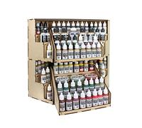 War World Gaming MDF Modular Paint Station System - Corner Section - Wargame Miniature Mini Figure Painting Diorama Railway Railroad Modelling Hobbyists