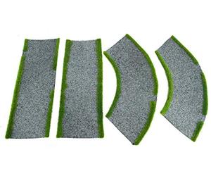 War World Gaming Road Straight and Curved Sections - 28mm Wargaming Scenery Terrain Model Diorama