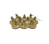 War World Gaming Skirmish Movement Trays Formation 10 - 32mm Slot - Wargaming Miniature Bases Tabletop Figure Terrain Model Modelling Diorama Wargame Scenery