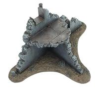 War World Gaming War Torn City Destroyed Building Middle Section - 28mm Heroic Scale Sci-Fi Wargaming Terrain Model Scenery Ruined Rubble Zombie Post-Apocalyptic House