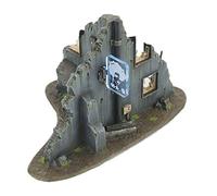 War World Gaming War Torn City Ruined Multi-Storey T-Section Building - 28mm Heroic Scale Wargaming Terrain Model Diorama Scenery Wargame 40K Necromunda Tabletop Battle Destroyed City