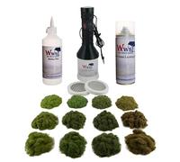 War World Scenics Pro Grass Grand Static Grass Applicator Four Seasons Grass & Glue Kit - Railway Modelling Model Railroad Diorama Scenery Electrostatic Flock Landscaping Gauge Scale