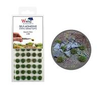 War World Scenics Self Adhesive Static Grass Tufts x 100 - Autumn, 4mm - Model Railway Wargame Scenery Railroad Modelling Diorama Miniature Hobby Tabletop