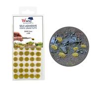War World Scenics Self Adhesive Static Grass Tufts x 100 - Dead, 2mm - Model Railway Wargame Scenery Railroad Modelling Diorama Miniature Hobby Tabletop