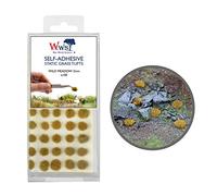 War World Scenics Self Adhesive Static Grass Tufts x 100 - Wild Meadow, 2mm - Model Railway Wargame Scenery Railroad Modelling Diorama Miniature Hobby Tabletop
