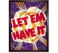 War WWII USA Let Em Have It Explosion Advert Unframed Wall Art Print Poster Home Decor Premium
