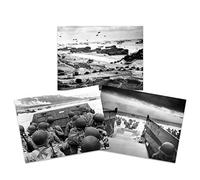 War WWII USA Troops Landing Omaha D-Day 75th Anniversary Wall Art Print Large Poster Home Decor Premium Pack of 3 18X24 inch
