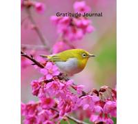 Warbling White-eye and Cherry Blossoms Journal: 8.5 x 11 100 lined pages in softcover notebook