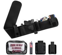 WarBull Belly Band Holster for Men & Women, Zip Pocket and Removable Pouches Belly Holsters, Breathable Neoprene Gun Holster Fits for Glock Ruger S&W M&P Most Pistols and Revolvers - S