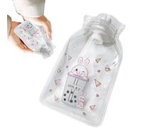 Warbut Heated Bottle Water Bag | Hand Heating Bottle | Portable Cartoon Hot Water Bottle, Transparent Warm Up Bag for Hot and Cold Compresses