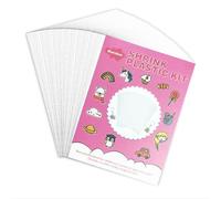 Warckon 24 Pieces Shrink Plastic Sheets, Shrink Art Paper Shrink Film Sheets Frosted Ruff n' Ready for Kids Creative Craft, Create Your Own Shinky Dinks, Earrings, Necklace, Keychains (4.1 X 2.9 inch)