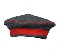 Warcraft Exports German Reproduction Kratzchen Feldmutzen Field Cap M1907 Monarchy Empire Uniform Cap (59 CM) Grey Red