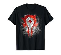 Warcraft Gaming Logo Horde Burst Fiery Crest Epic Gamer T-Shirt