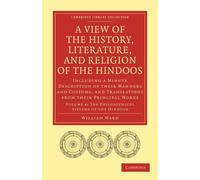 Ward - A View of the History Literature and Religion of the Hindoo - P555z