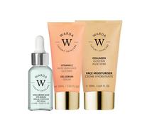 WARDA Glow & Hydrate Vitamin C Serum, Hyaluronic Eye Serum, Collagen Cream in Clear WARDA Clear