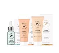 WARDA Glow & Hydrate Vitamin C Serum, Hyaluronic Eye Serum, Collagen Cream in Clear WARDA Clear