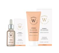 Warda Skin Glow Boost Vitamin C Anti-Aging Moisturiser 50M + Vitamin C Glow Boost Anti-Aging Oil-Serum 30Ml In White White