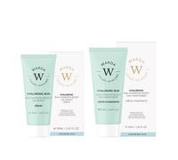 WARDA Skin Hydration Boost Hyaluronic Acid Moisturiser 50ml & Anti-Aging Gel Serum 30ml in Clear WARDA Clear