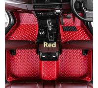 WARDINI Custom Car Floor Mats for BMW 1 Series 2 3 4 5 X1 X2 X4 X6 X7 Z4 M 325i 330i 335i 325d 420d 520D 525i 535i msport X3 X5 1997-pr, All-weather Leather Waterproof Anti-slip mats, Red