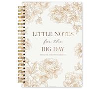 WARDOS Aesthetic Floral Wedding Notebook Journal 5.5x8.3, Wedding Engagement Gifts for Couples, Bridal Gifts for Bride Notebooks for Note Taking, Little Notes for the Big Day Spiral Journal