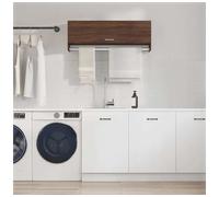 Wardrobe 100x32.5x35cm Brown Oak Engineered Wood Slim Wall-Mounted Drawer Ideal