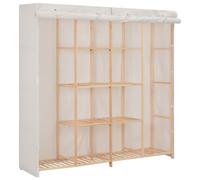 vidaXL Wardrobe White 173x40x170 cm Fabric UK GF0