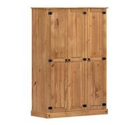 Wardrobe 3 Door Budget Mexican Bedroom Triple Robe Solid Wood Pine Wooden