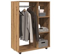 (artisan oak) vidaXL Wardrobe Bedroom Rack Closet Clothes Storage Organiser Engineered Wood