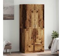 Vidaxl Wardrobe Old Wood 80X52X180 Cm Engineered Wood