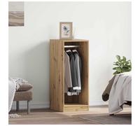 Wardrobe Artisan Oak 41x48x102cm Engineered Wood 3-Shelf Modern Indoor Slim Unit