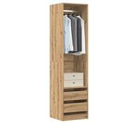 Wardrobe Artisan Oak 50x50x200 cm Engineered Wood Berkfield Home Brown One Size