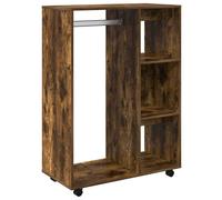 Vidaxl Wardrobe Smoked Oak 80X40X110 Cm Engineered Wood
