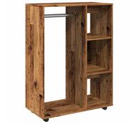 Wardrobe Bedroom Rack Closet Clothes Storage Organiser Engineered Wood vidaXL