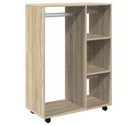 Wardrobe Bedroom Rack Closet Clothes Storage Organiser Engineered Wood vidaXL