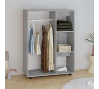 Wardrobe Bedroom Rack Closet Clothes Storage Organiser Engineered Wood Vidaxl