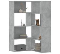 Wardrobe Black Oak Engineered Wood 85x85x140 cm 6 Shelves 8 Storage Corner 120kg