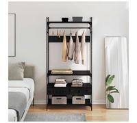 Wardrobe Black oak 89 x 39 x 184.5 cm Engineered wood