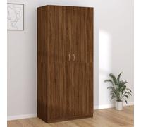 Wardrobe Brown Oak 90x50x200 cm Engineered Wood Berkfield Home Brown One Size