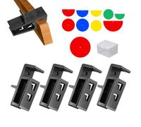Wardrobe Clamp Kit - 4-Pack Panel Board Fastener, Strong Cabinet Connector Clips for Technicians, Anti-Slip Grip Mechanism, Joinery Tool, Carpentry Necessities for Home Furniture Setup