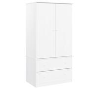 Wardrobe Closet Clothes Storage Organiser Armoire ALTA Solid Wood Pine vidaXL